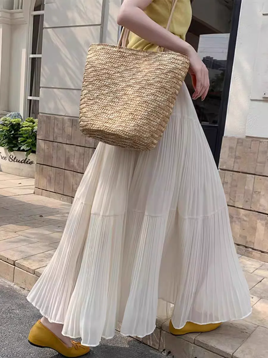 open lace back dress Vina Tiered Pleated Layered Maxi Dress main image 0