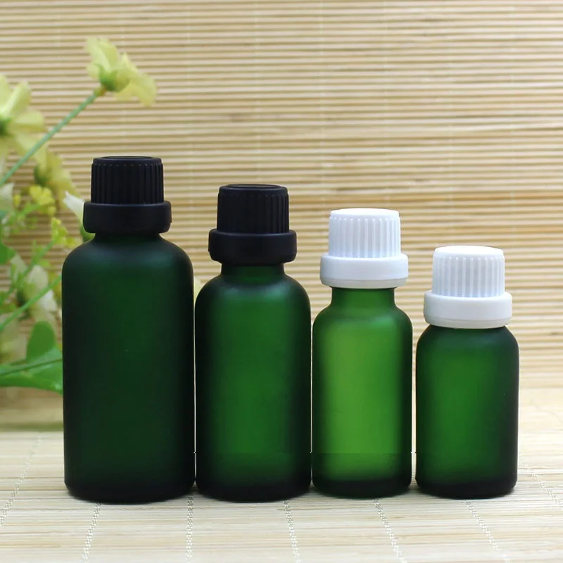 15ml/20ml green/blue/brown/clear glass bottle  tamper evidence child proof essential oil moisture liquid essence skin packing