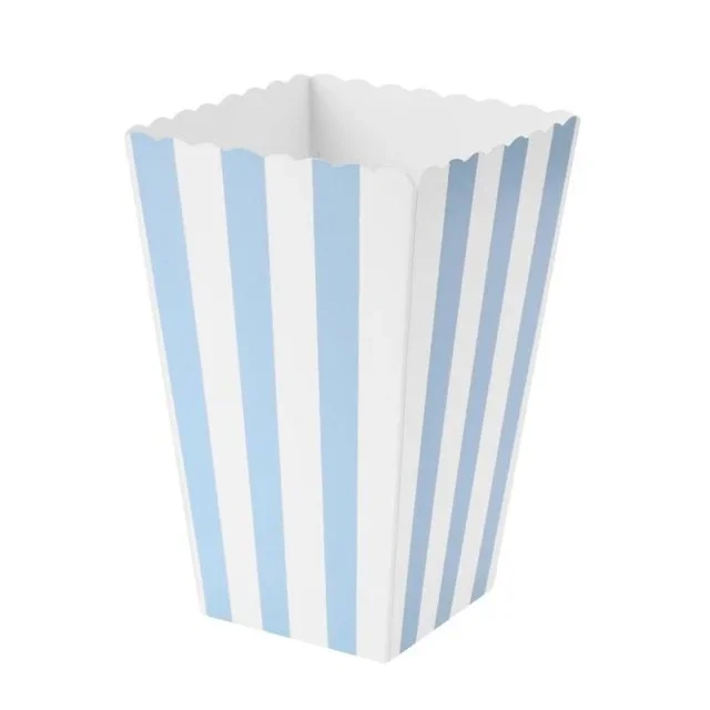 12pcs Rose Gold Stripe Popcorn Boxes for Parties