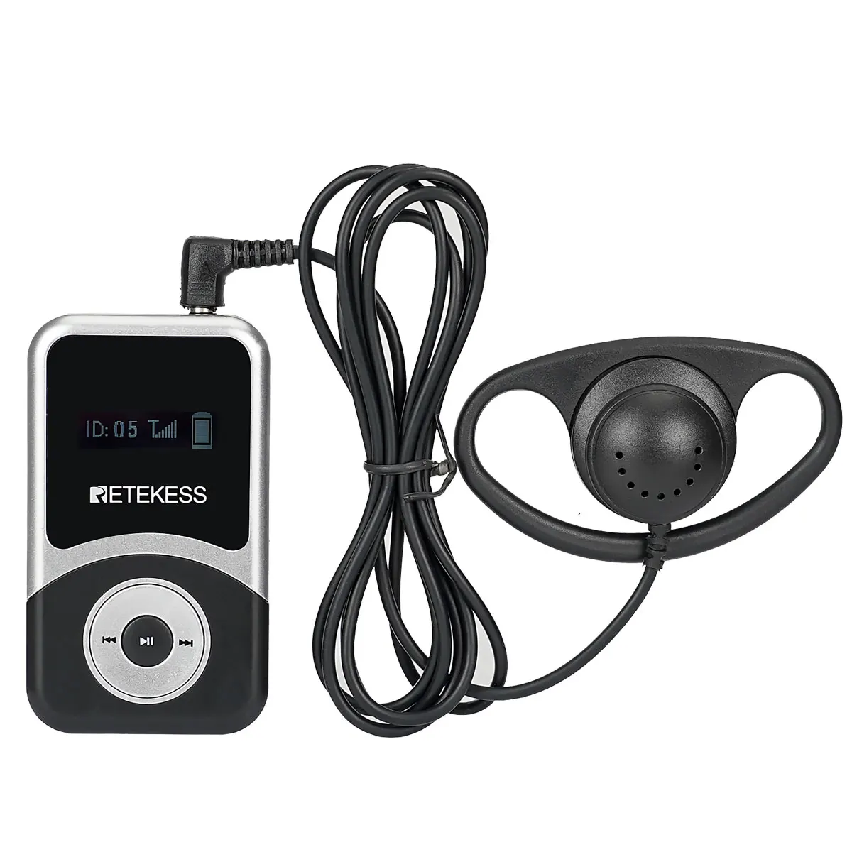 RETEKESS T130S Drahtloses Tourguide-System 2. Generation T130 Langes Standby-Zeitfenster Audio-Guide-System Mikrofon-Kopfhörer-Set für Tourismus und Meetings – Detail 28