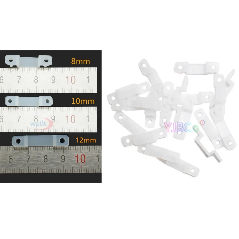 1000pcs LED strip Silicon Clip Connector 8mm/10mm/12mm for 2835 5050 Single color CCT RGBW RGB RGBCCT Lights Tape PCB connection