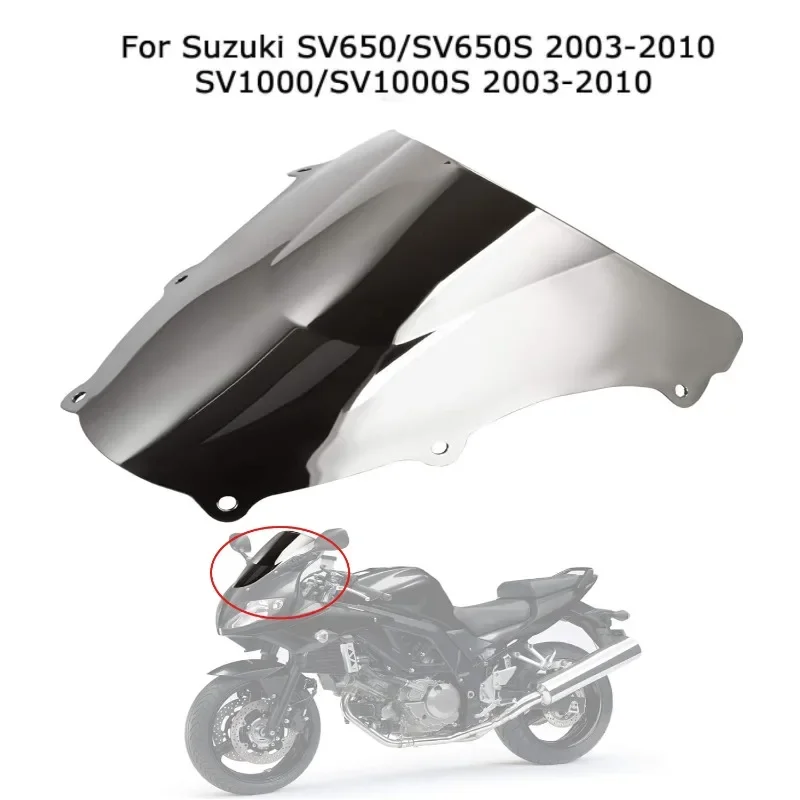 DWOE Motobike wind deflector Windshield Windscreen for Suzuki SV650 SV650S SV1000 SV1000S 2003-2012 Motorcycle Accessory