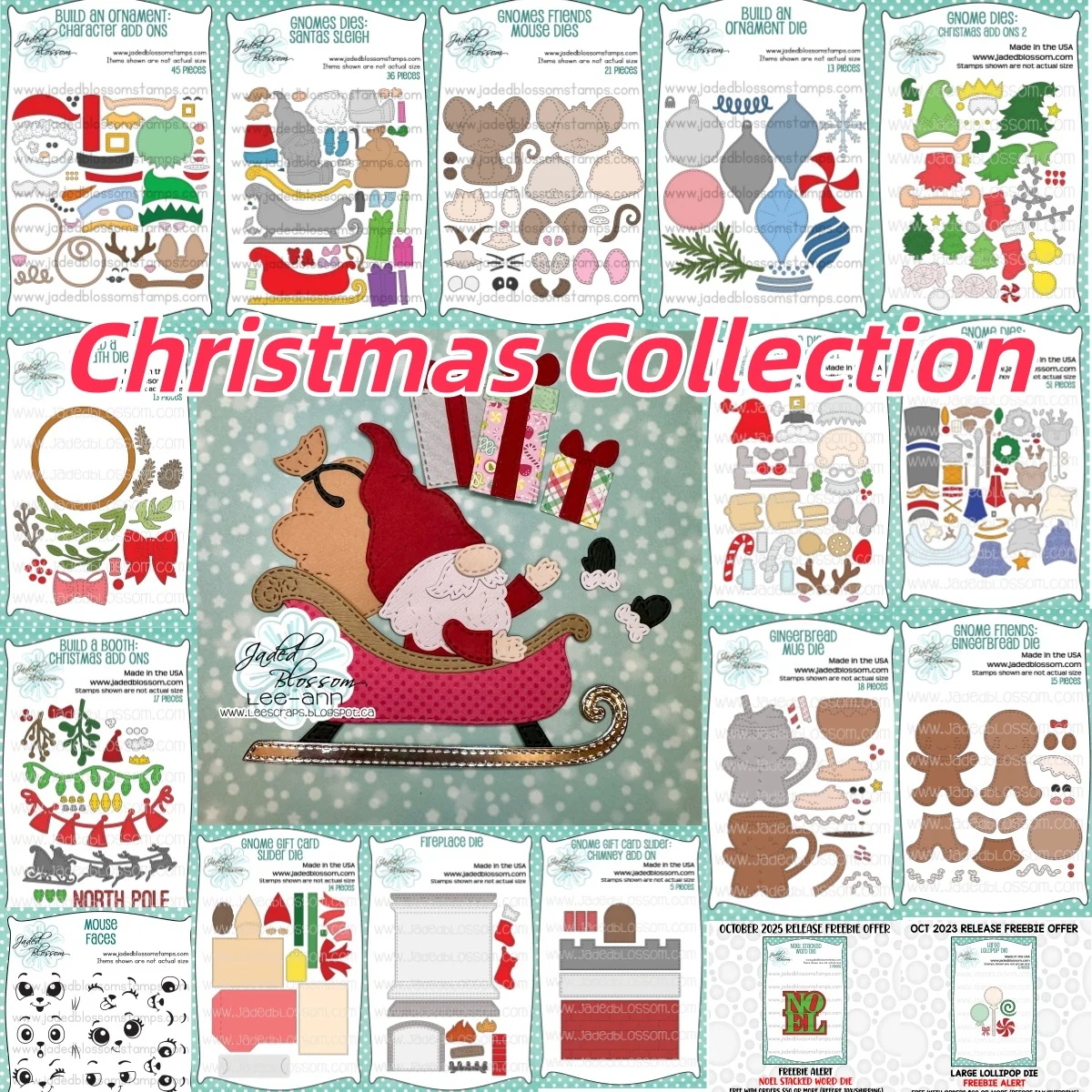 Snowman Mouse Christmas Santa Sleigh Gingerbread  Metal Cutting Dies Stencil Clear Stamps For DIY Scrapbook Embossed Make Paper