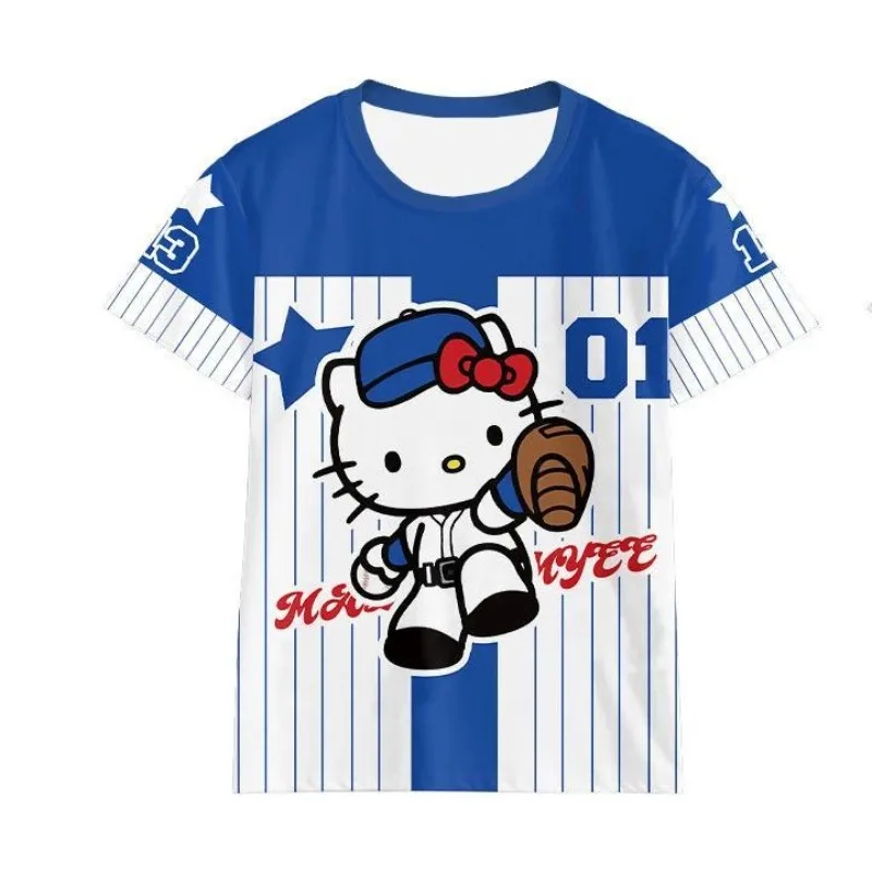 

New Cartoon Donald Duck KT Cat 3D Printed T-shirt Trendy, Personalized, Fun, Versatile, Quick Drying Top Trendy