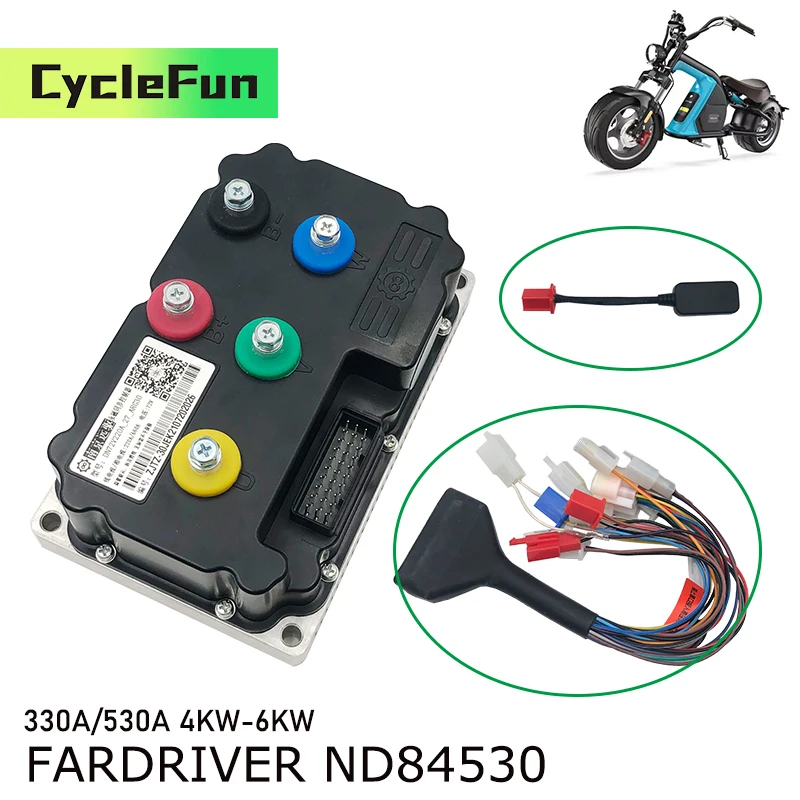 FarDriver ND84530 4KW-6KW BLDC Programmabile Regen Brake Controller 84V 330A-530A Per Scooter Elettrico Moto Accessori