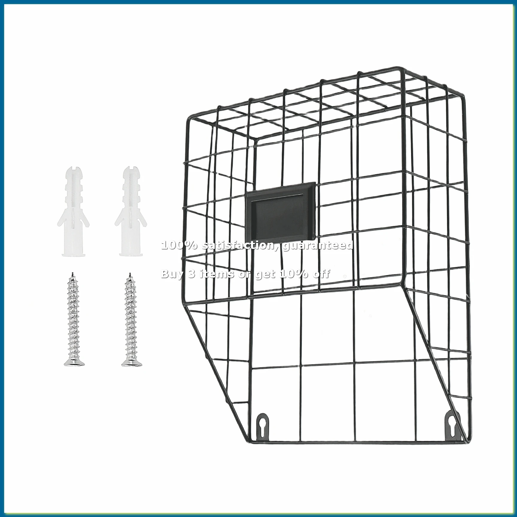 ●Wire Mail Basket - Wall Mounted Hanging Folder/Document Organizer - Economic & Easy to Install