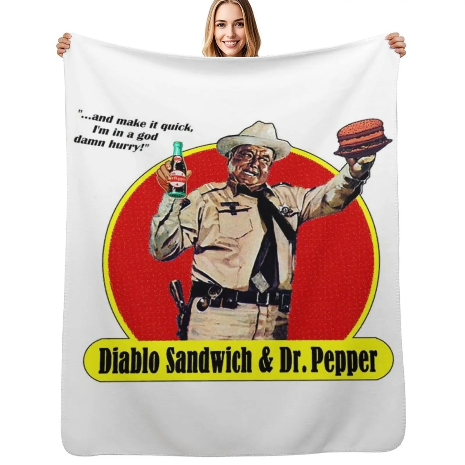 

Smokey And The Bandit T-ShirtDIABLO SANDWICH & DR. PEPPER Throw Blanket Luxury Throw Single Luxury Designer Blankets