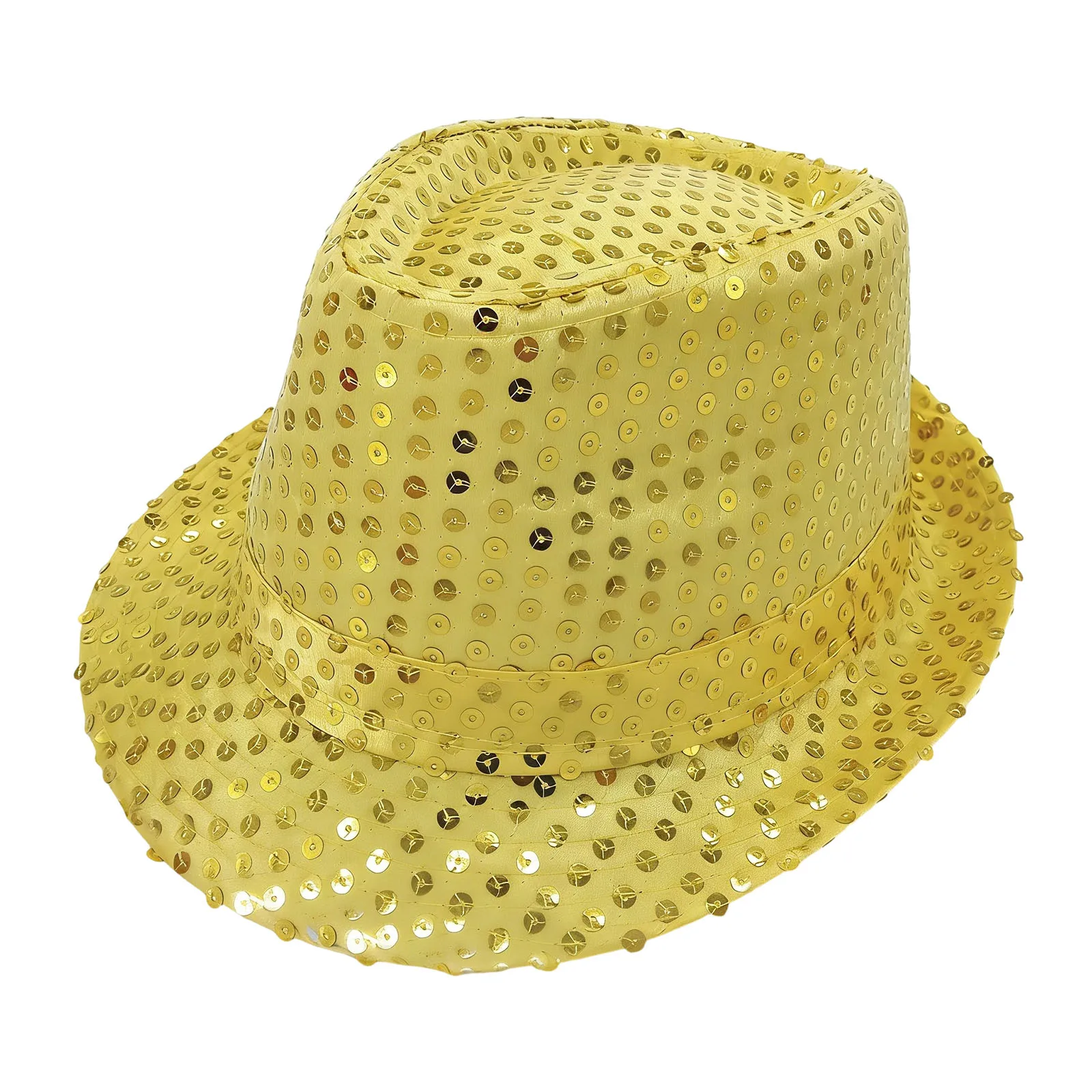 

Красочные шляпы с пайетками для сценических выступлений, джазовые кепки для мужчин и женщин, модные аксессуары для фестивалей и вечеринок