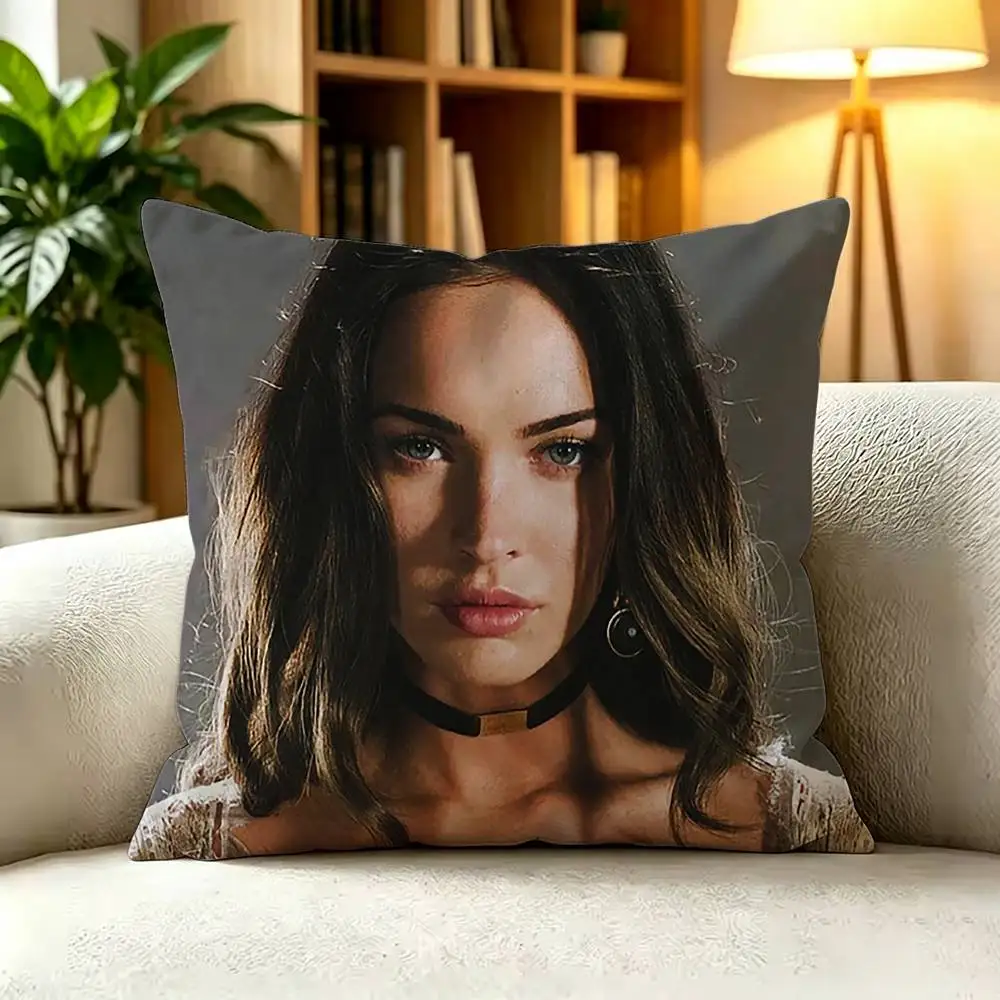 Actress M-Megan F-Fox Pillow Cover Sofa Cushion Cover Home Room Decoration Children Gift