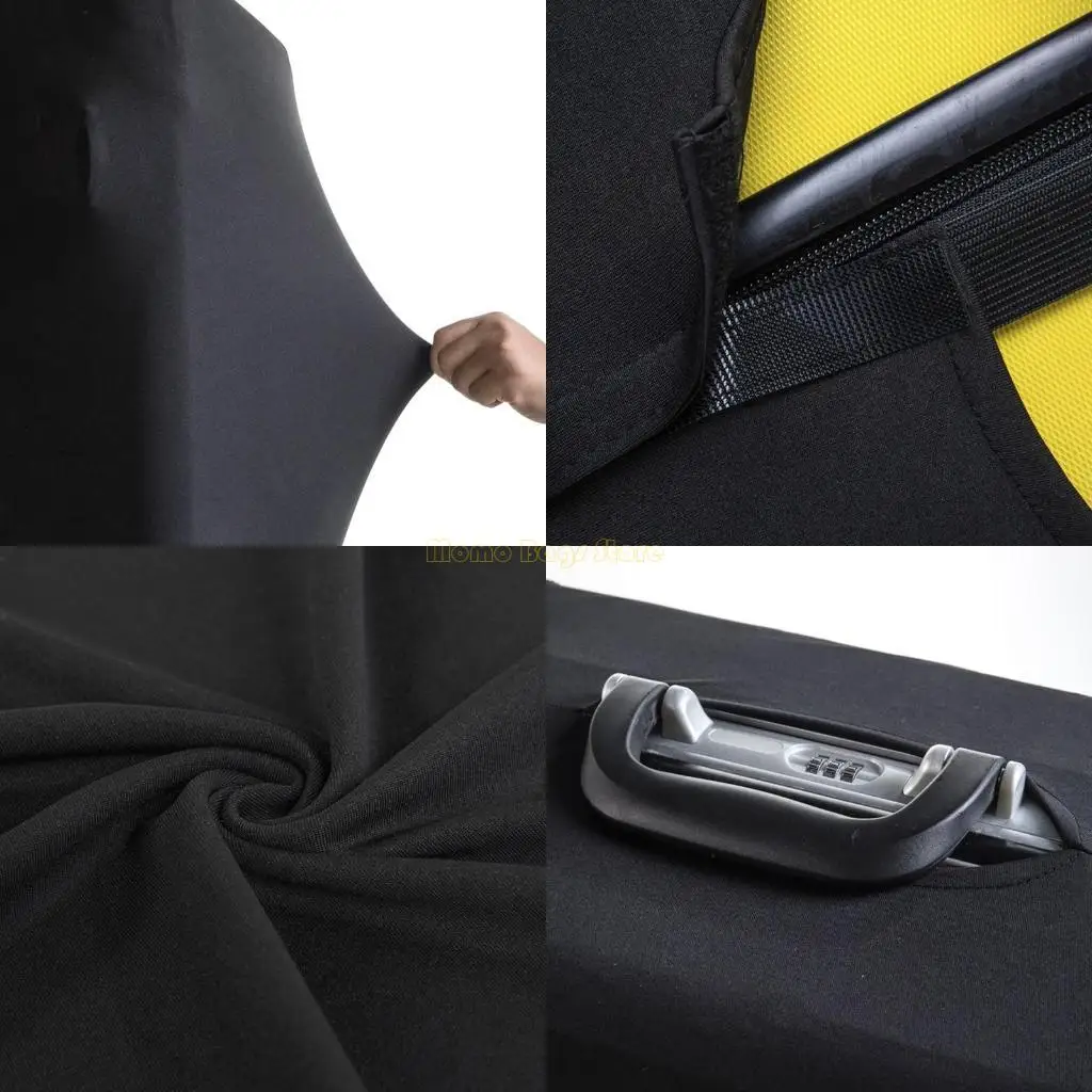 x90d 스판덱스 여행 수하물 커버 가방 보호자 가방에 맞는 20-32 인치 수하물