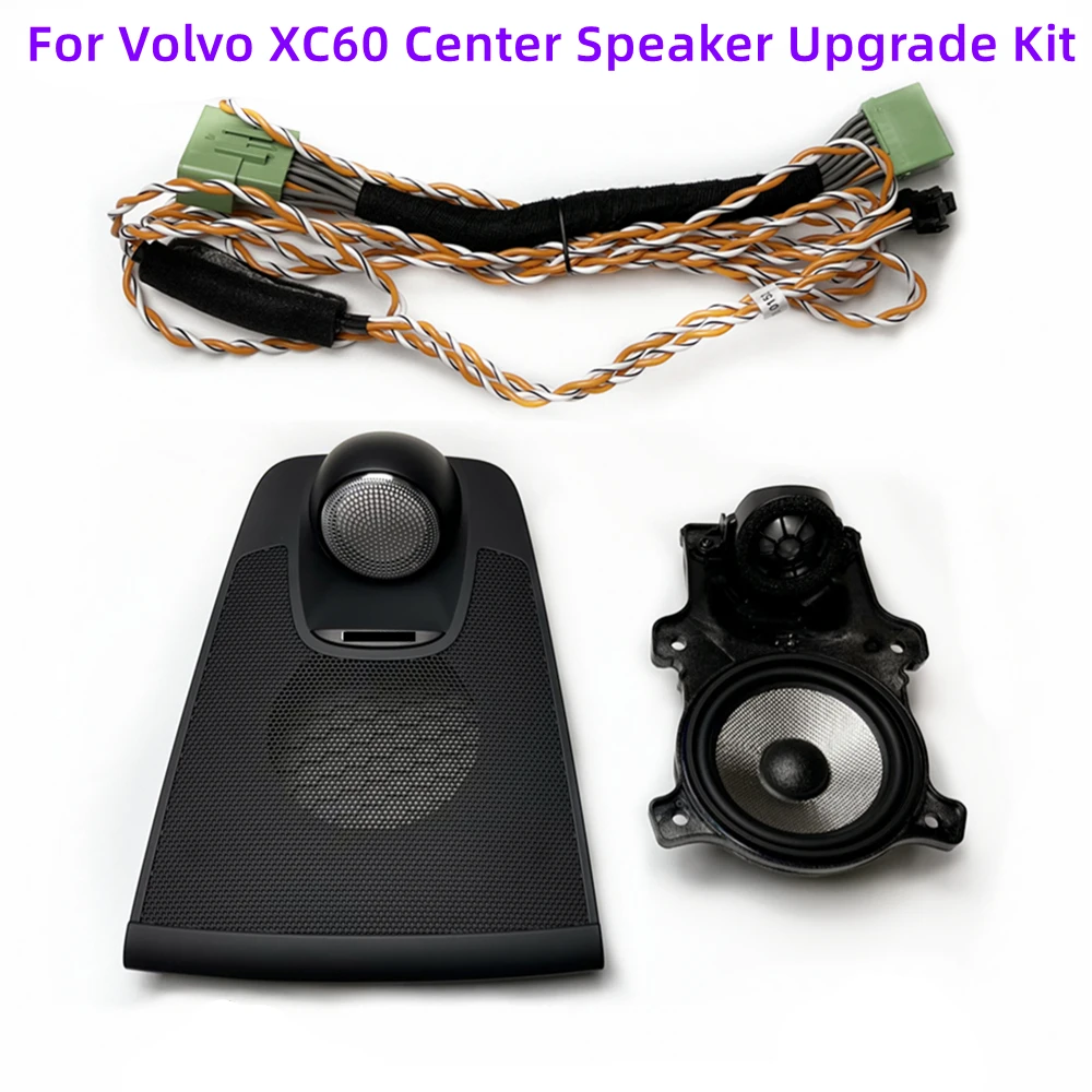 Car center speaker for Volvo XC60 instrument panel surround mid-high frequency speaker cover audio upgrade modification