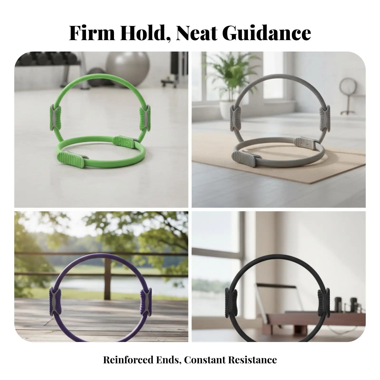 Lightweight Pilates Ring for Women Men Resistance Circle Exercise Tool for Sculpting Glutes Shoulders Back Chest Workout
