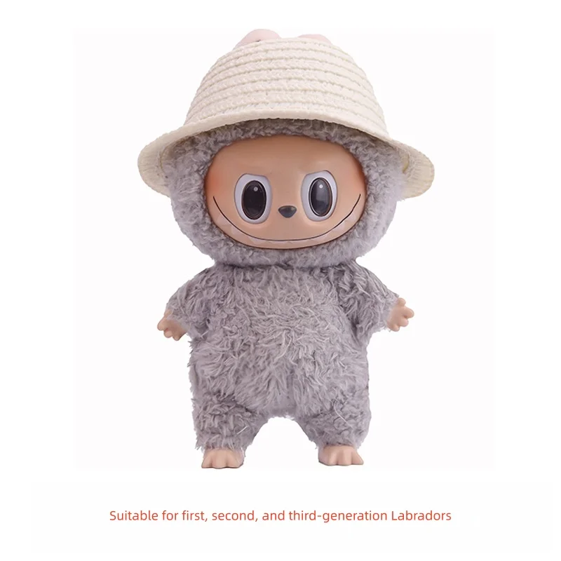 【Only Hat】Cut Mini Doll Hat For V1 V2 V3 LABUBU Hat with Ear Cutouts, Open Top, Perfect for Sitting Parties and Rustic Accesso