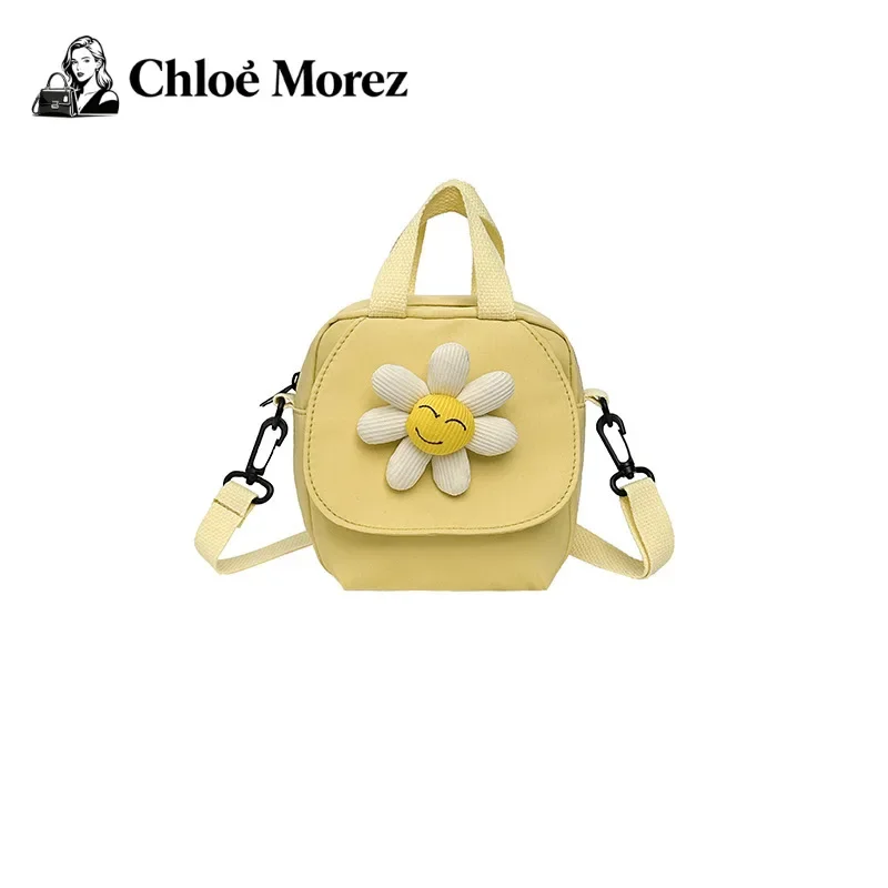 Cartoon meisje bloem crossbody tas kleine casual enkele schouder ins geïnspireerd trendy damesmode handtas