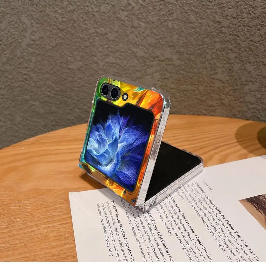 Funda para Samsung Galaxy ZFlip6 ZFlip7 ZFlip4 ZFlip5 Z Flip 7 6 5 4 3 ZFlip3 funda dura para teléfono Anime Pikachu Gengar