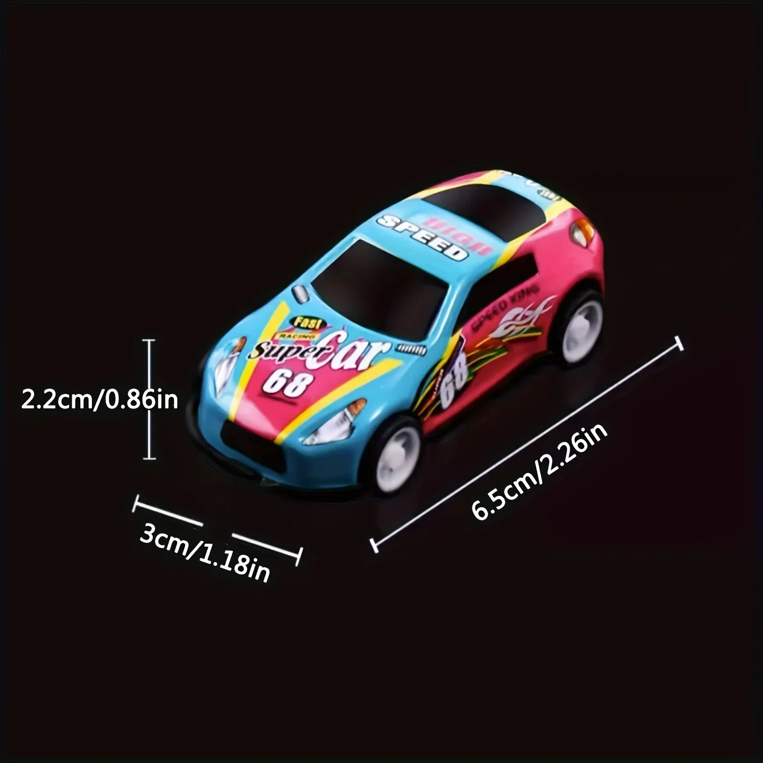 10/20/30 Stück Mini-Rückziehautos - Großpackung Party-Geschenk Rennautos Spielzeug (Stil und Farben zufällig) – Detail 1
