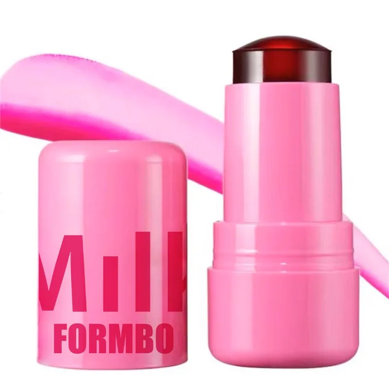 3-in-1 ミルクゼリーティントフェイシャルブラッシャーワンド保湿ロングラスティングマットルージュチーク輪郭口紅ステッカー美容メイク