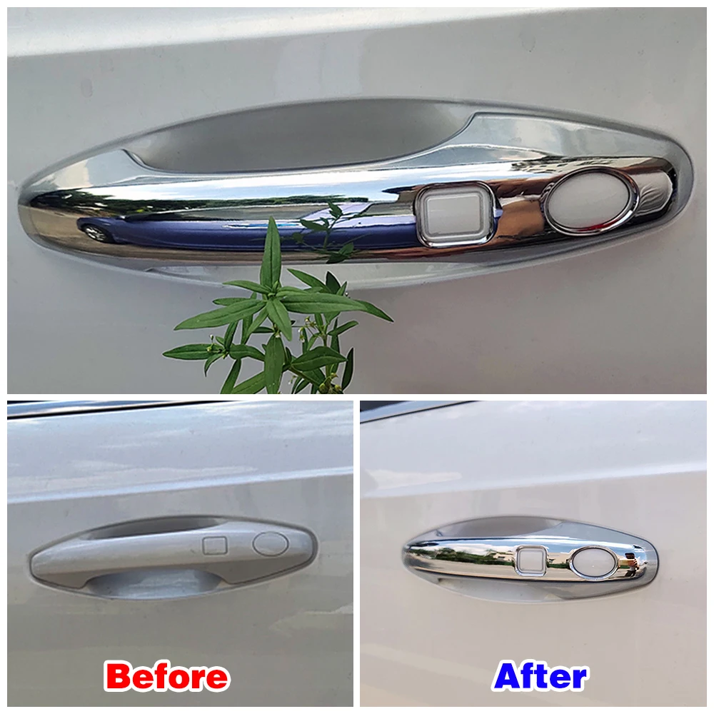 For Haval Jolion 2021-2024 Car Door Handle Cover Trim Chrome Color Decorate Modify Protector Sticker Anti Scratch Exterior Part