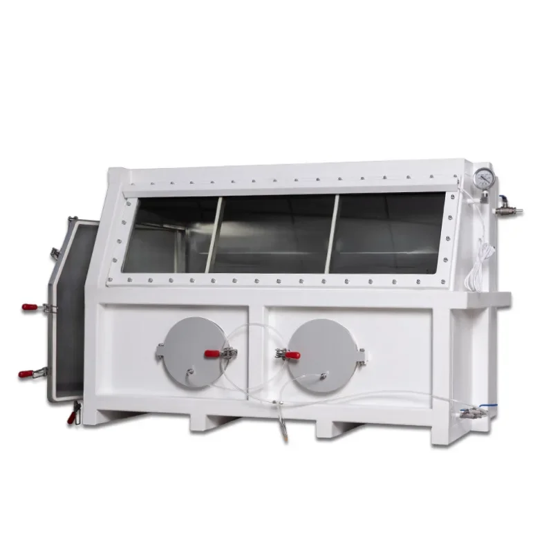 Vacuum glove box Laboratory dispensing and defoaming operation box, negative pressure glove box