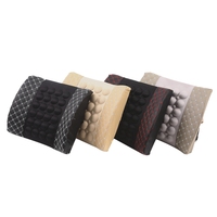 Car Electric Pillow Waist Massager Pillow Soft Cotton Back Support Office Chair Lumbar Pillow Dc12v