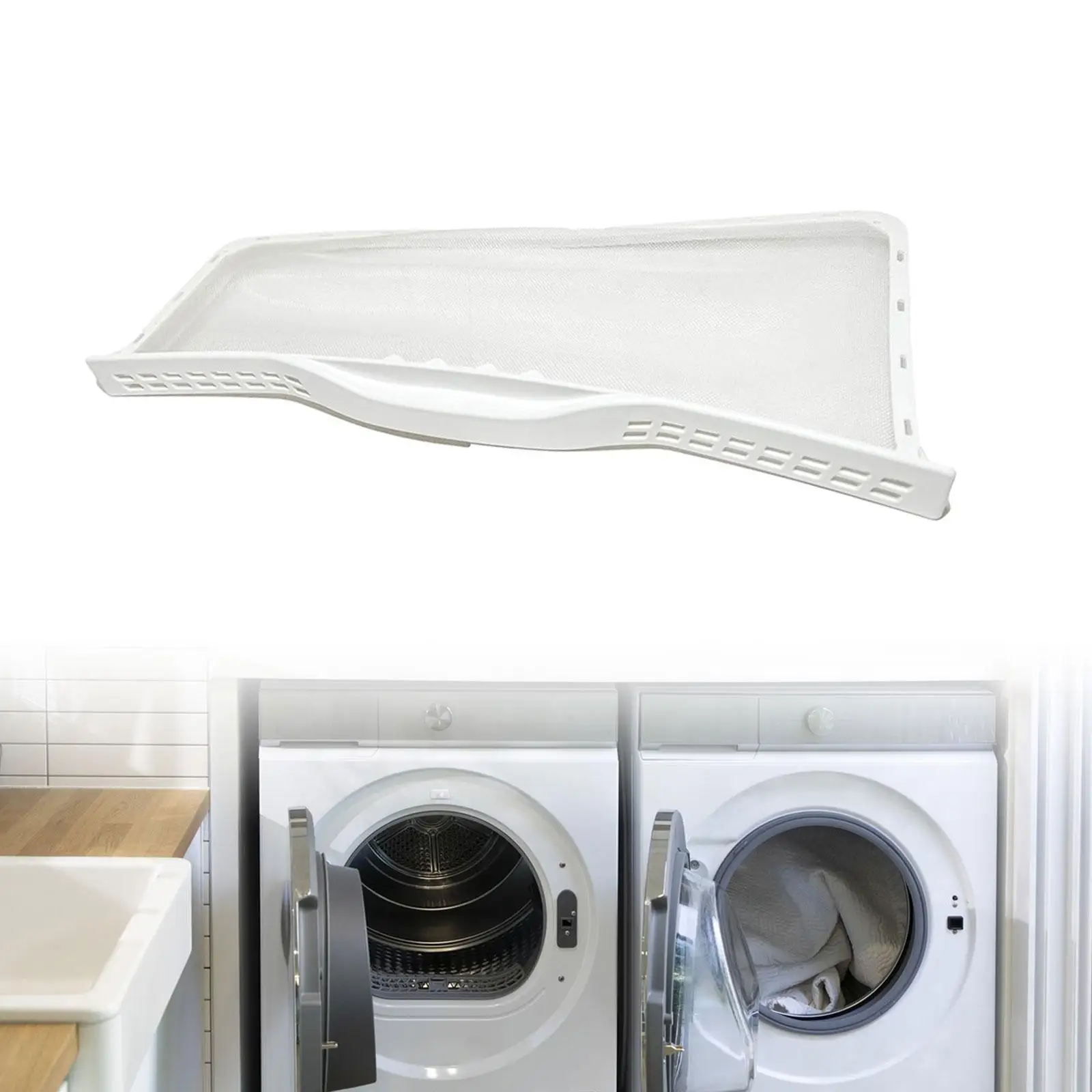WP37001142 Dryer Lint Screen Trap Replacement PP Filter Mesh for Laundry Machine Home Appliance
