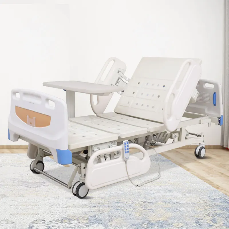 Latest Technology R&D electric five-function hospital bed 4 crank automatic hospital bed