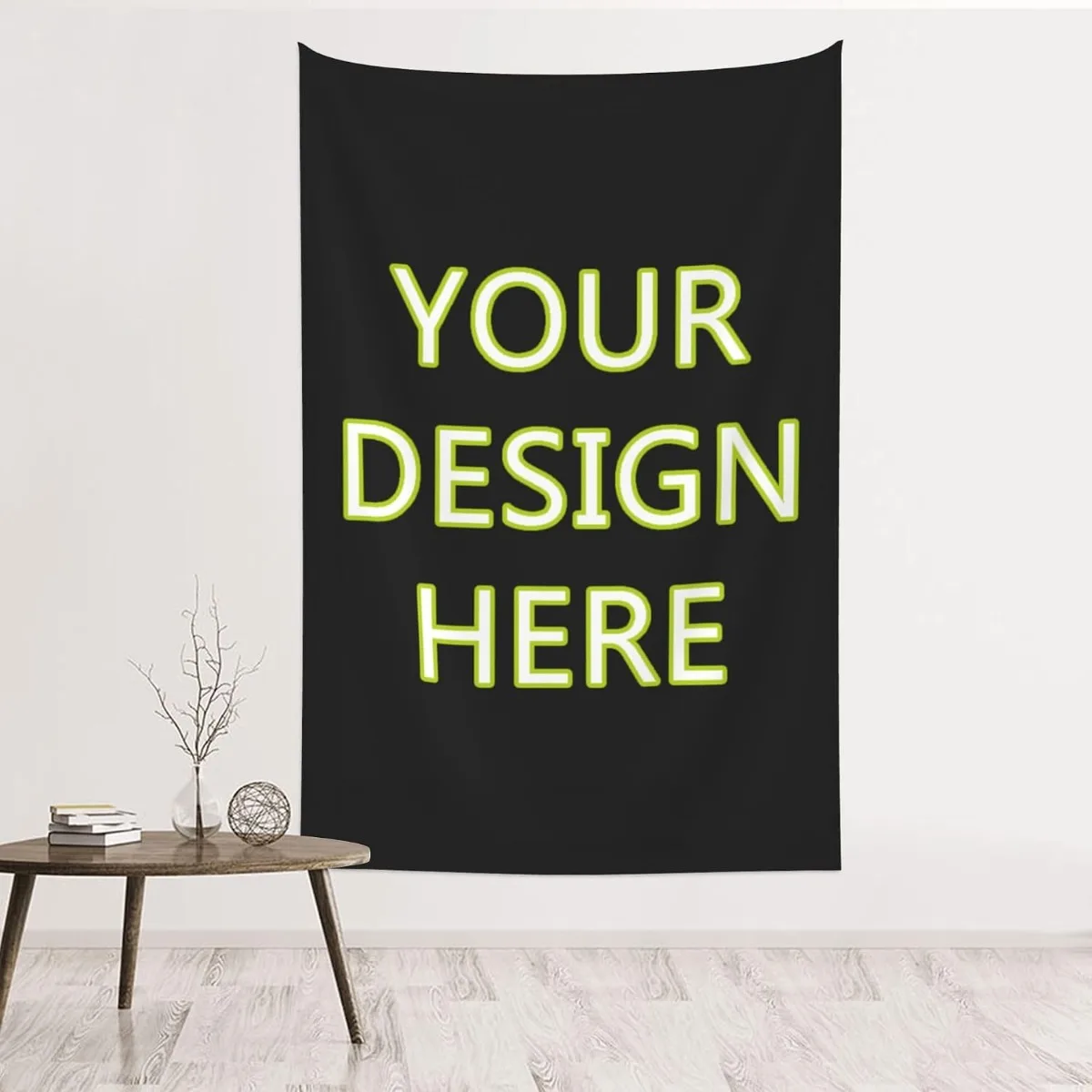 Customized Vertical Wall Hanging Tapestry Personalized Text Backdrop 30x40 Inch for Wedding Birthday Party Aesthetic Gift