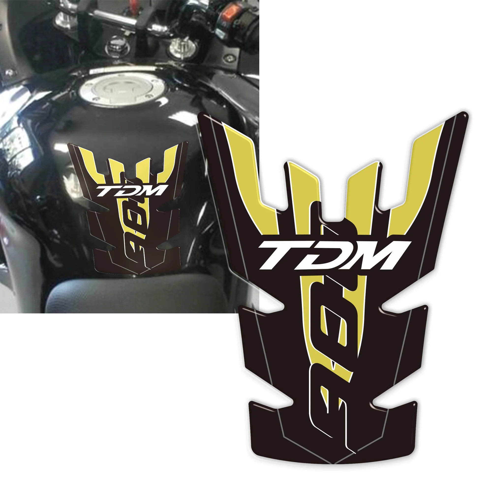 3D Resin Stickers Decals Tank Side Protections for Motorcycles Compatible with Yamaha TDM 900