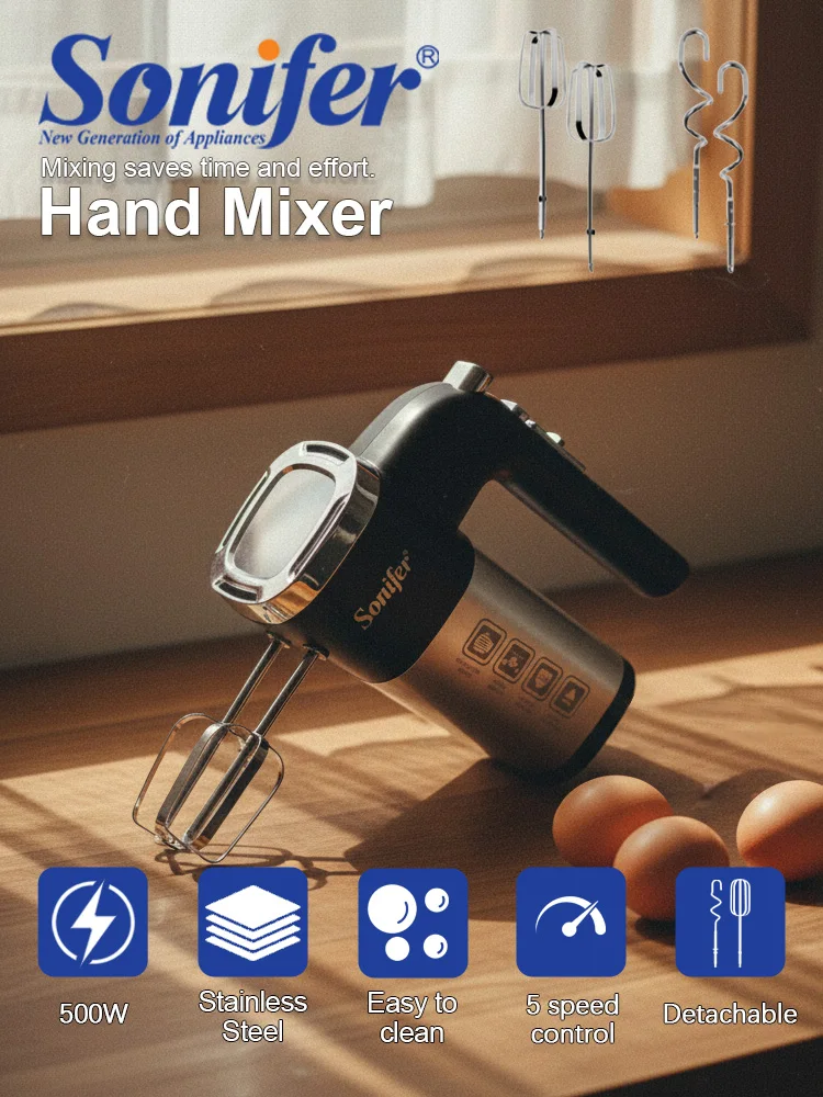 electric-hand-mixer-sonifer-sf-7017-500w-copper-motor-stainless-steel-body-5-speed-turbo-mixer-for-cake-dough-baking