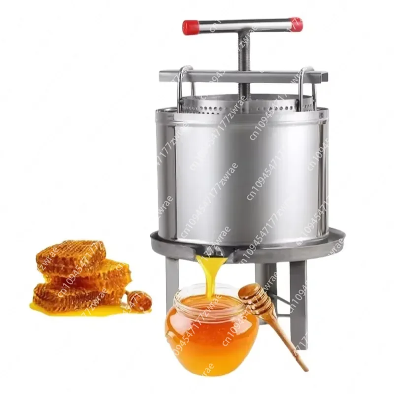 New Automatic Stainless Steel Honey Wax Press Centrifugal Honey Extractor with Manual Filter for Farm Beekeeping Equipment