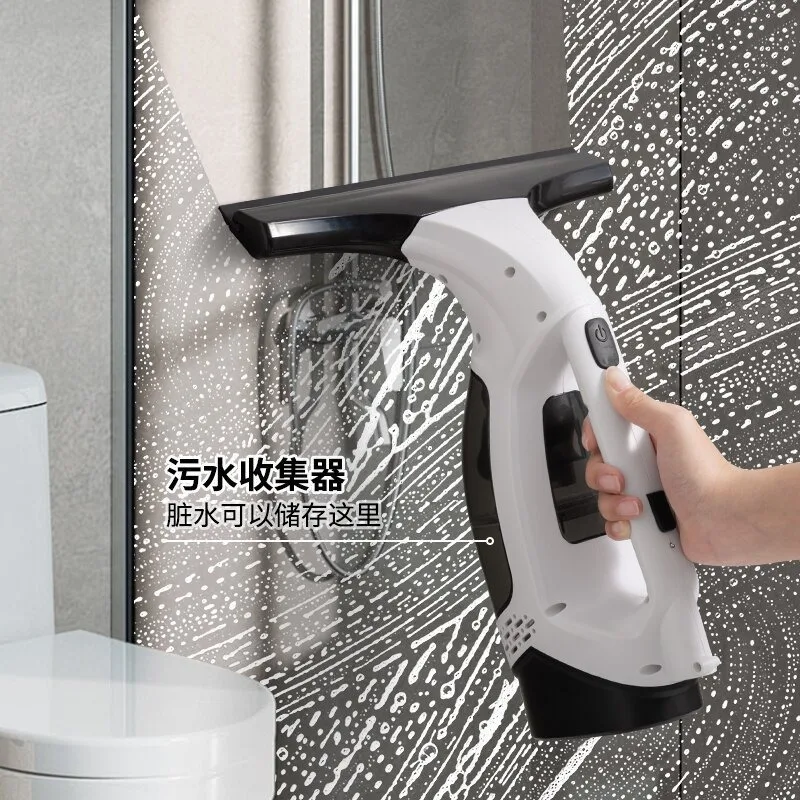 新しい家庭用小型電動ガラスクリーナー、手持ち式窓用クリーナー、強力な吸水力と高い効率