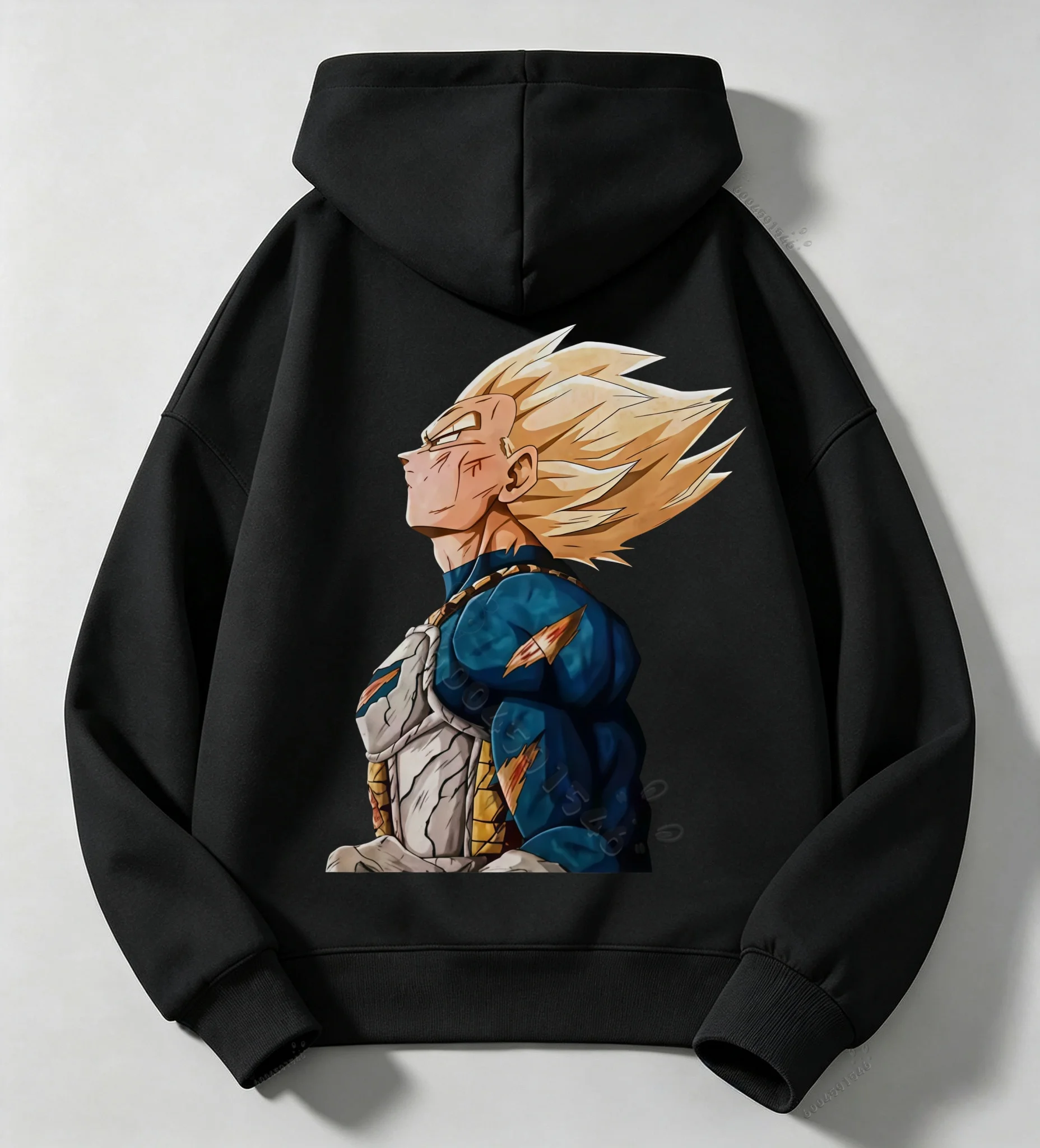 Dragon Ball Z Lebih Super Saiyan Hooded Children's Hoodie Damaged Fighting Pattern Boys and Girls Teenage Hoodie