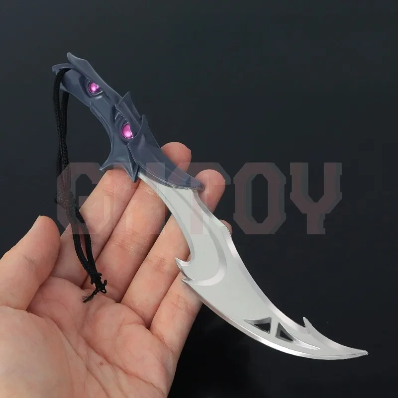 18 سنتيمتر/7.09in Valorant طبق الاصل لعبة الأجهزة الطرفية مفصلة السيف نموذج عرض مكتبي الحلي جمع هدية عيد ميلاد للبنين