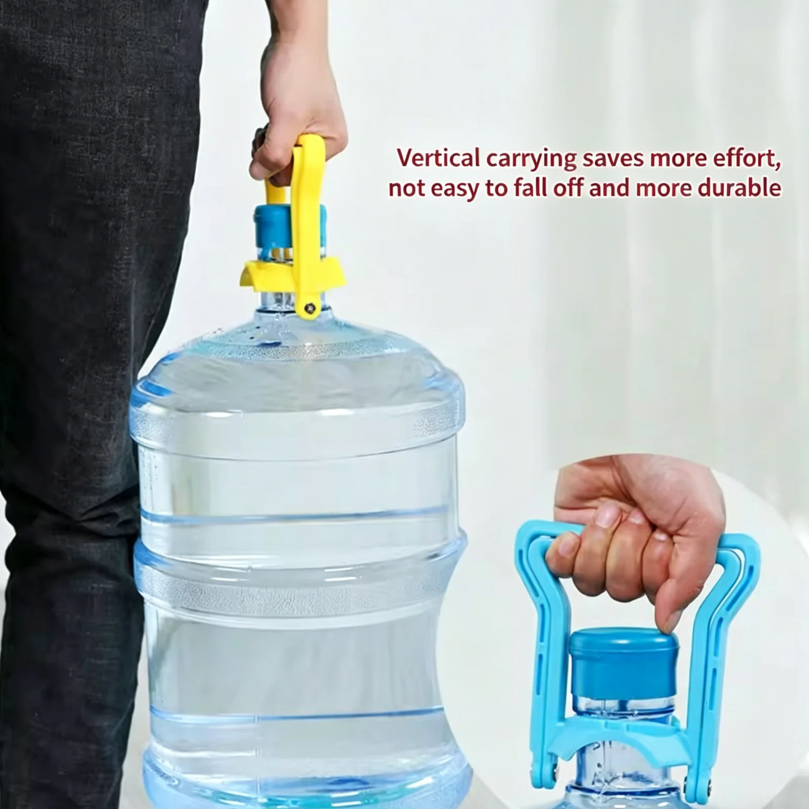1PC Ergonomic Water Bottle Carrier Handle Labor-Saving Bucket Lifter For 5 Gallon Water Jug Portable Carry Handle Tool