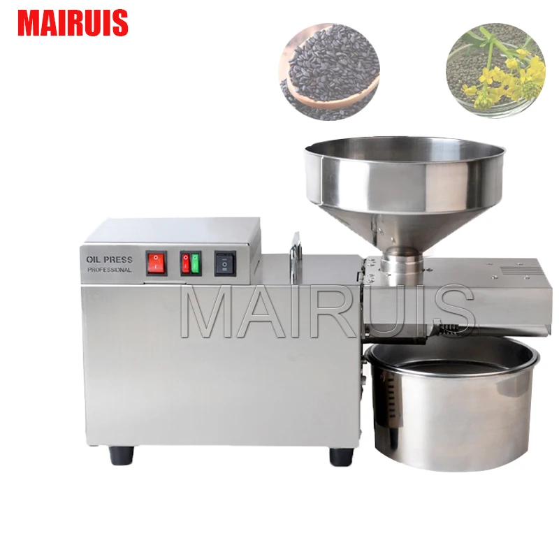 Automatic Oil Extractor Intelligent Temperature Controlled Stainless Steel Oil Press Machine For Cold/Hot Squeeze Heating