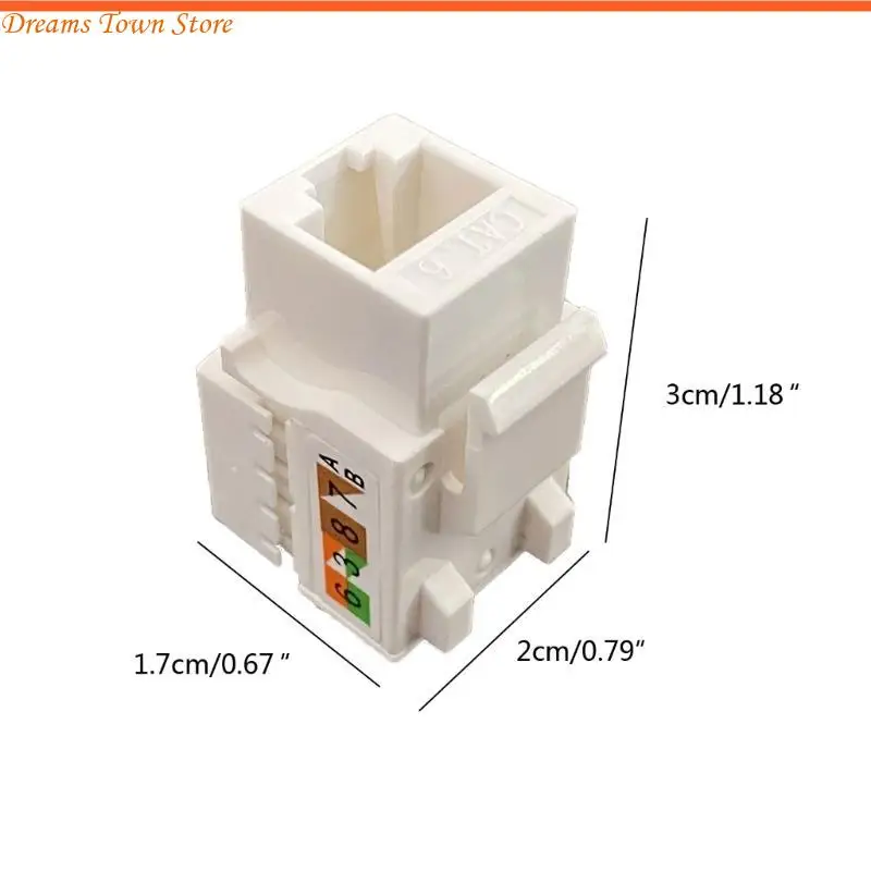HX6A CAT6 Keystone für 6 UTP -Netzwerkmodul RJ45 -Anschluss Information Socket Computer Outlet Kabeladapter Amptyp