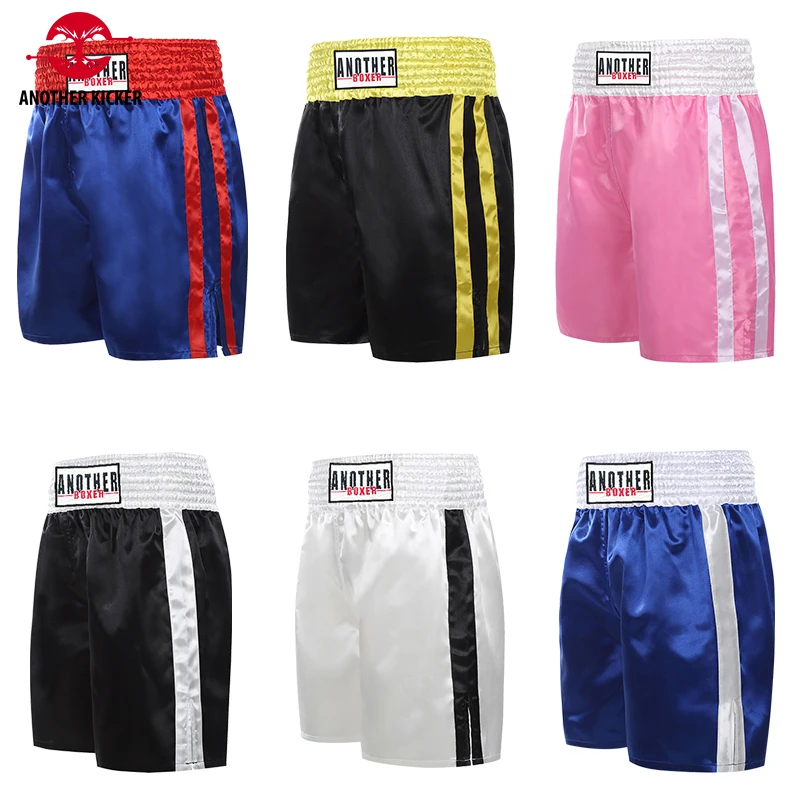 

Kick Boxing Shorts Men Women Muay Thai Shorts Gym Martial Arts MMA Grappling Sparring Cage Fighting Kickboxing Training Trunks