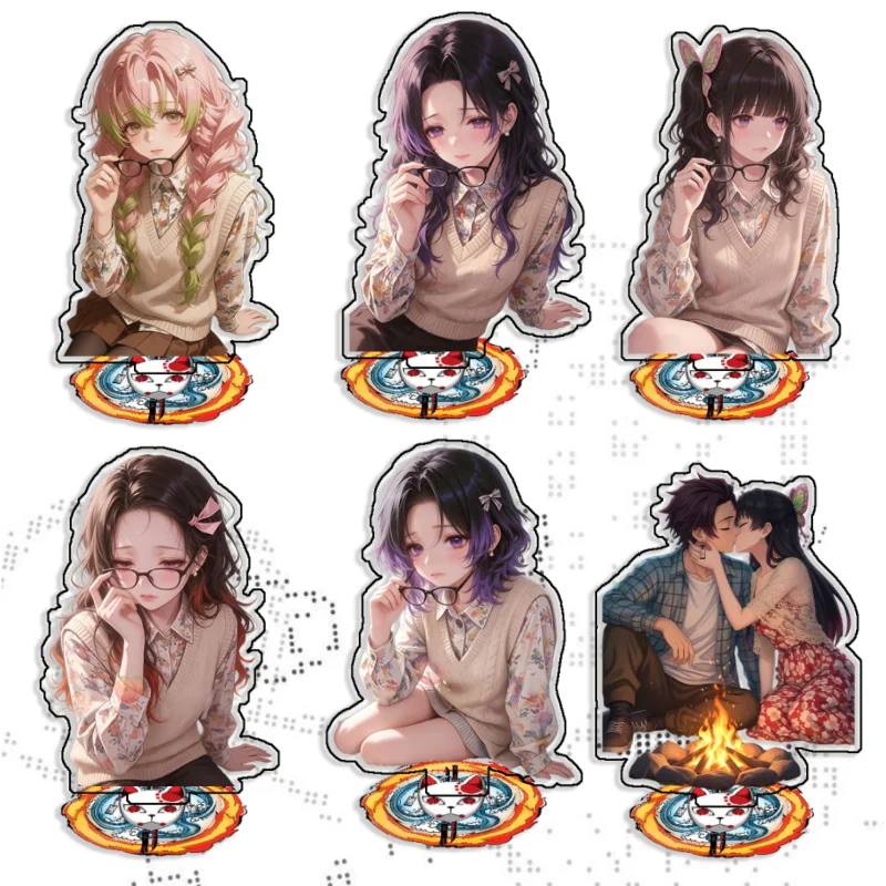

Standing Sign for Demon Slayer Mitsuri Kanroji Tanjiro Kamado Acrylic SelfMade Cartoon Anime Desktop Decoration Toy Fans Gift