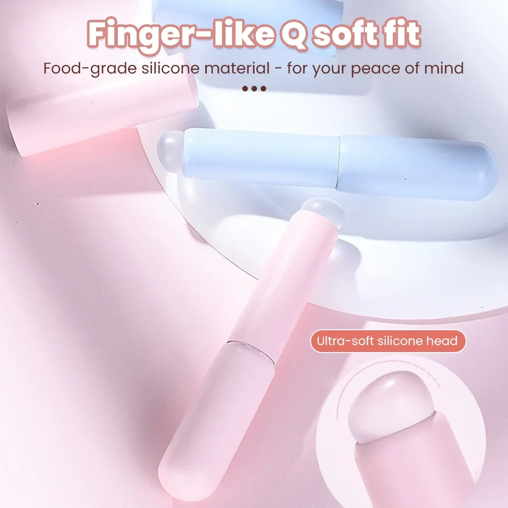 Silicone labbra e correttore trucco uniforme Halo pennello per tintura balsamo per le labbra strumento per il trucco rossetto e correttore pennello multifunzione