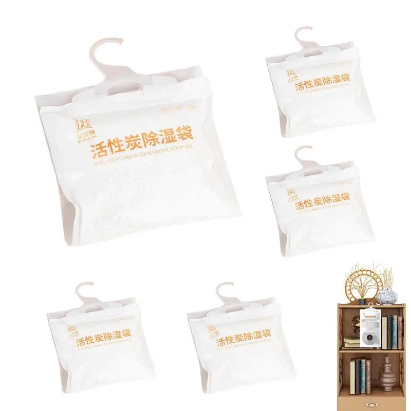 Moisture Absorber Bag Leak-Proof Dehumidifier Bag With Flexible Hook Household Suspending Air Purifier For Bathroom Bedroom