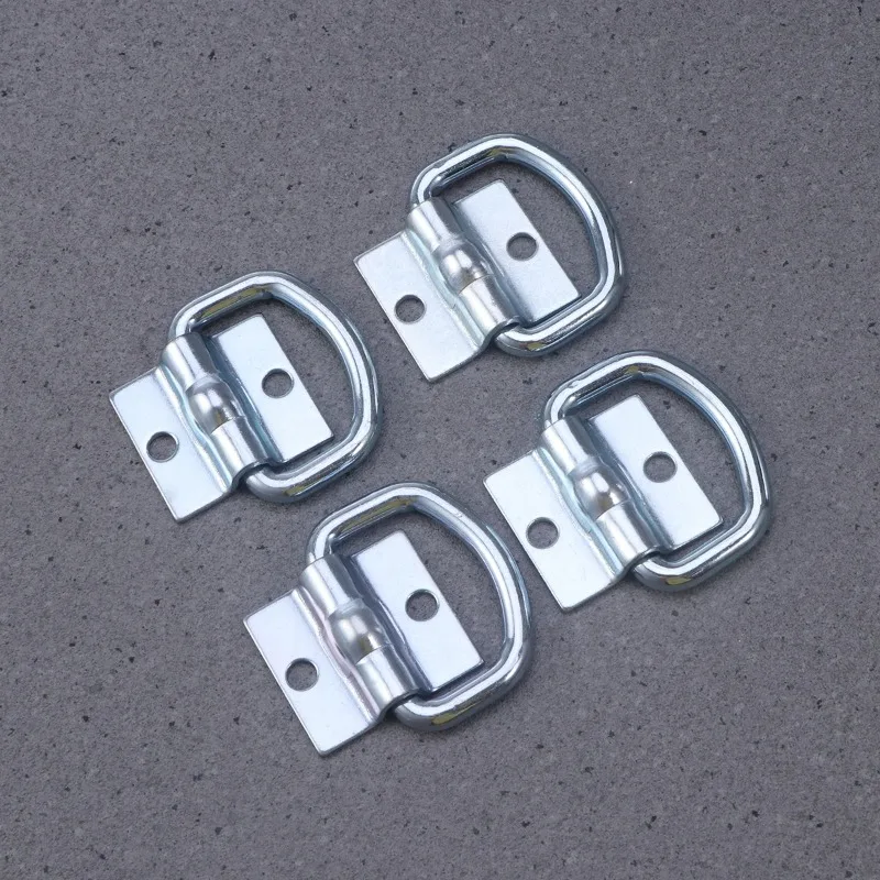 Durable 4pcs Tie Down D Ring Load Anchor Trailer Anchor Forged Lashing Ring with 9600 Pound Capacity