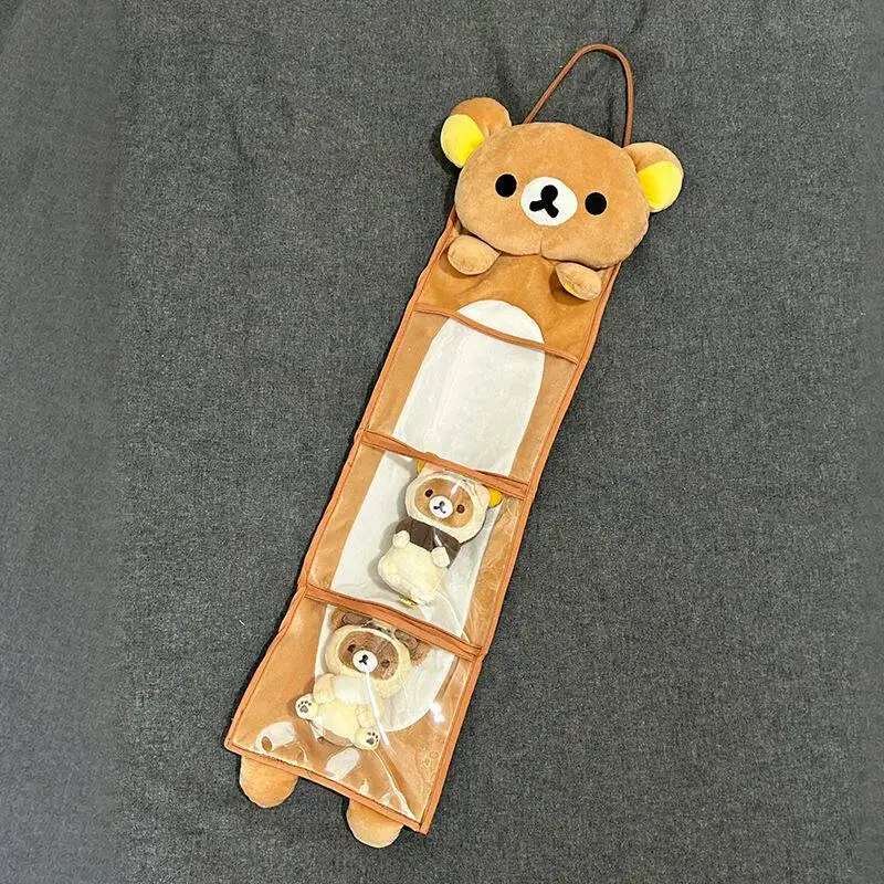 Cute Rilakkuma Japanese Cartoon Wall Hanging Storage Bag Dorm Bedside Sundry Organizer Door Back Hanging Pouch Multifunctional - view 4