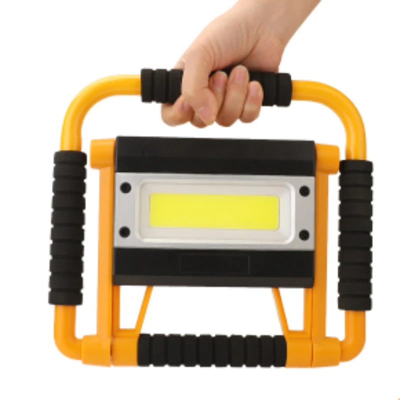 Outdoor 360 Degree Rotating Folding LED Work Light Strong Light Lithium Battery USB Charging Handheld Light