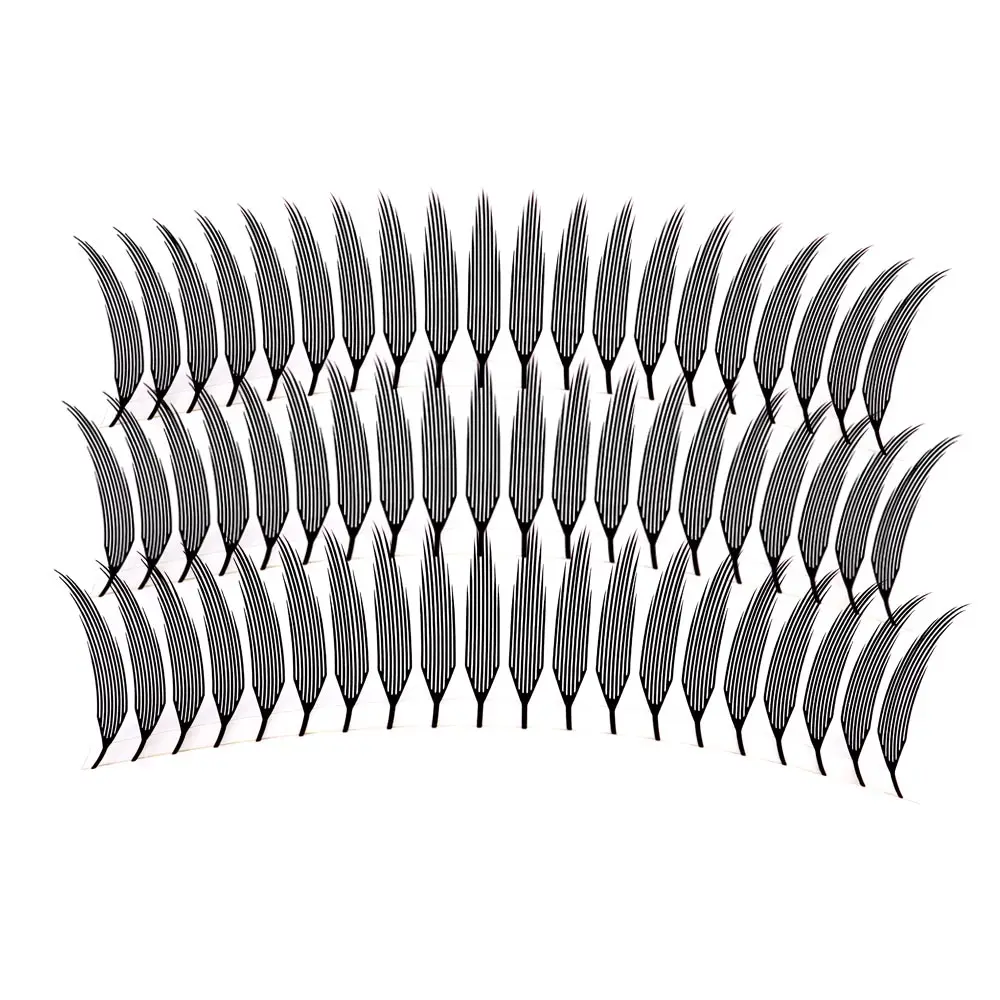 CMICC Nowe Rzęsy Komiksowe Spire, Pojedyncze Naturalne Kaszmirowe Rzęsy Manga, Super Miękkie Rzęsy w Kształcie Piór, Rzęsy Pteris