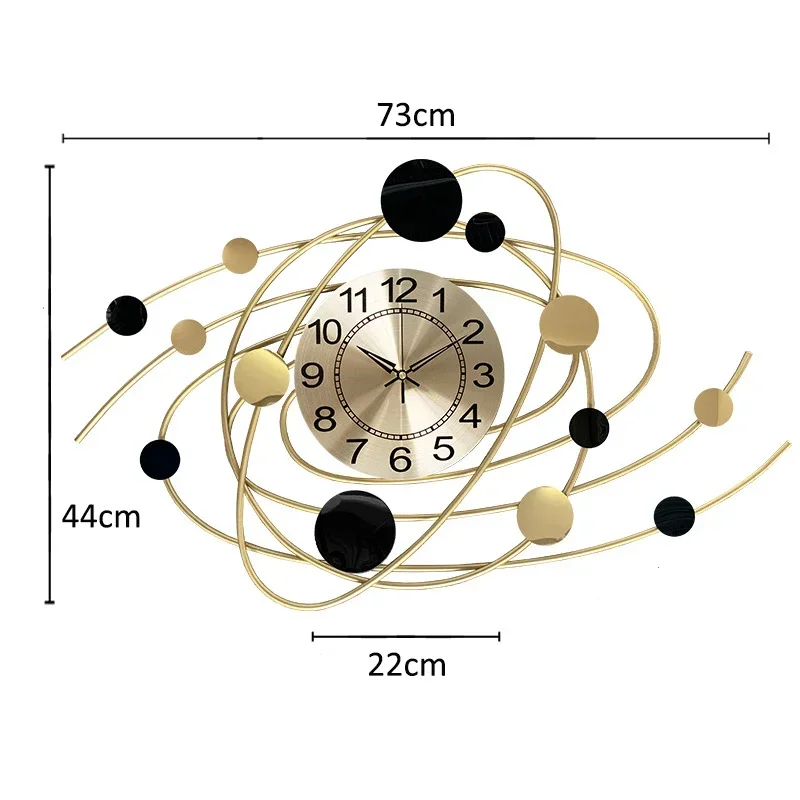 

Fashion Light Luxury Watch Living Room Large Wall Clock Home Decoration Hotel Lobby Simple Ornament Pendant