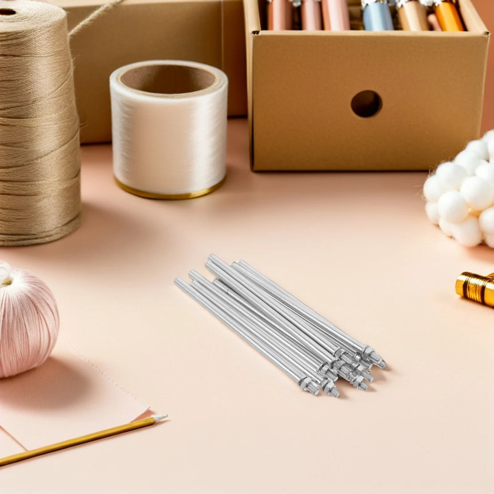 30 قطعة ماكينة خياطة صناعية بكرة دبوس استبدال حامل خيط معدني شديد التحمل للآلات التجارية وإكسسوارات الخياطة