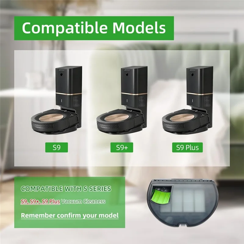 

A7THK-Vacuum Cleaner Dust Box Accessories For Irobot Roomba S9 S9+ S9 Plus Vacuum Cleaner Accessories Replacement Parts