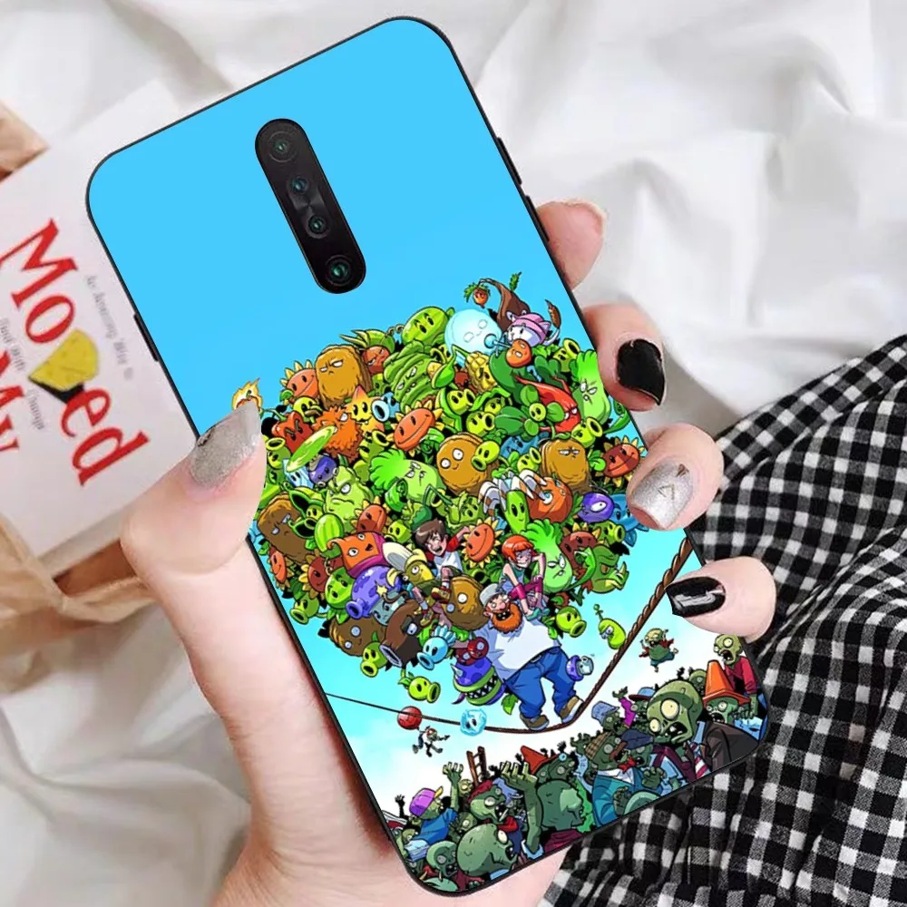 P-plants battle Z-zombie Phone Case For Redmi 5 6 7 8 9 10 plus pro 6 7 8 9 A GO K20 K30 K40 pro plus F3 Fundas