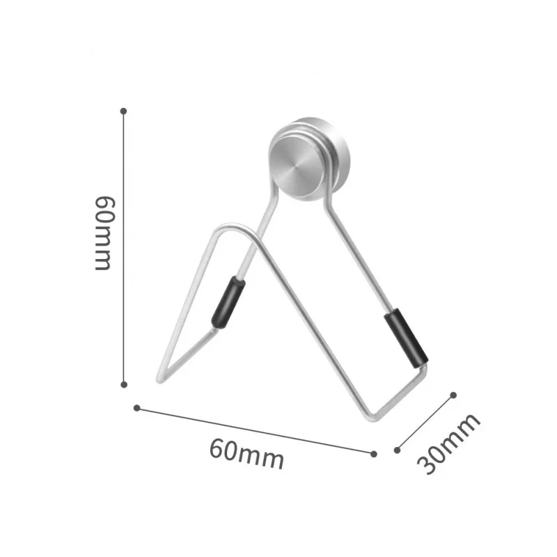 Soporte magnético de esponja para fregadero de cocina, estante de almacenamiento de acero inoxidable sin perforación con adhesivos, resistente al