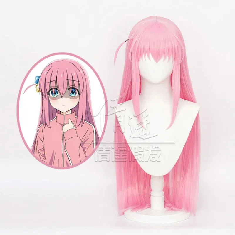 

Lonely Rock Аниме Парик Назад Ротанг Одна Подкладка Назад Ротанг Одиночный Парик Для Косплея Один Poqi Серы-Розовый Парик